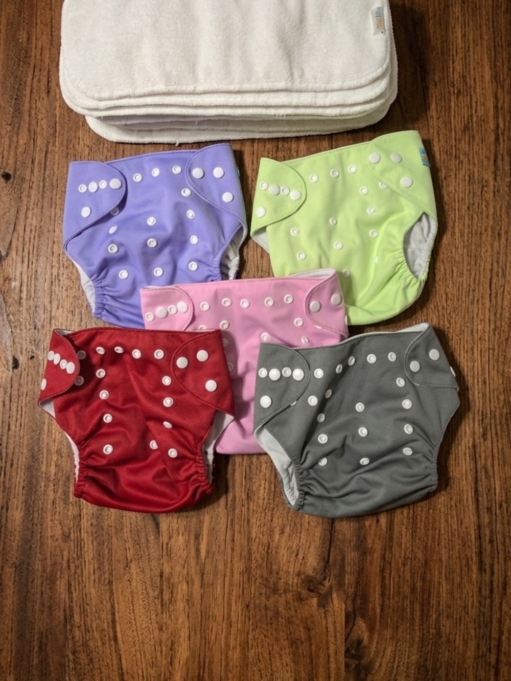 ALVABABY Bundle: 12 Absorbent Inserts + 5 Pocket Diapers - Like New